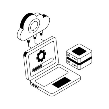 Bulut senkronizasyonunun en son izometrik simgesi