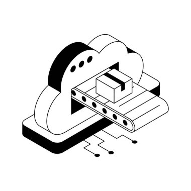 Bu inanılmaz tasarlanmış sanayi bulut izometrik simgesini alın