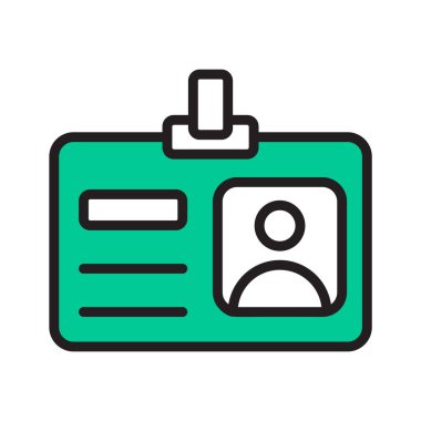 Kimlik kartının premium satır simgesini indir