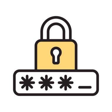 Parola koruması gösteren son satır biçimi simgesi