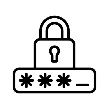 Parola koruması gösteren son satır biçimi simgesi