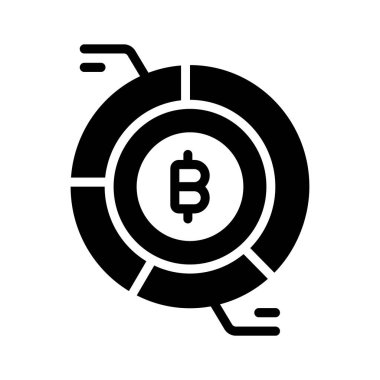 Bitcoin analiz grafiğinin kişiselleştirilebilir bir simgesi