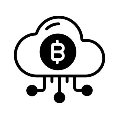 Bitcoin bulut teknolojisinin bu simgesini tut