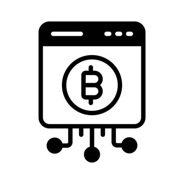 Bitcoin web sitesinin kişiselleştirilebilir bir simgesi