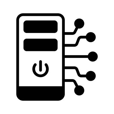 Bilgisayar işlemcisinin kabartma simgesini kullanmaya hazır