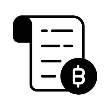 Bitcoin beyan belgesinin modern simgesi