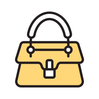 Hanımların moda çantalarını gösteren görsel çekicilik simgesi