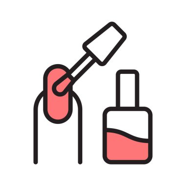 Tırnak cilası sürme fırçası, simge biçiminde simge