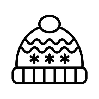 Kış beresinin büyüleyici doğrusal simgesi