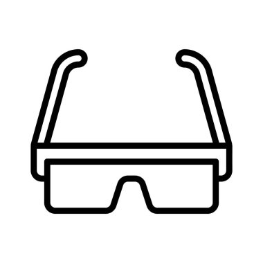 Moda güneş gözlüklerinin görsel olarak çekici simgesi