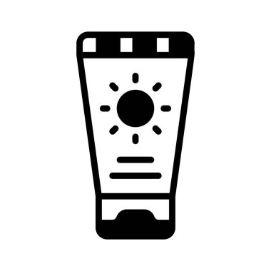 Yaz güneş kremi tüpünün bu muhteşem simgesini alın