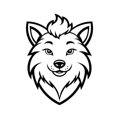 Kurt maskotunun vahşi bir simgesi.