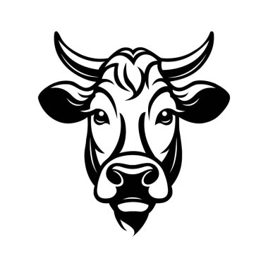 İnek maskotunun sakin bir simgesi.