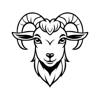 Koç maskotunun kıvrımlı boynuz sembolü.