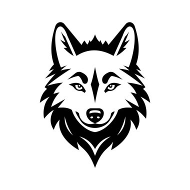 Vahşi kurt suratının homurdanan bir sembolü.