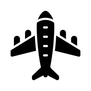 Ticari uçak uçuşunun görsel olarak çekici simgesi