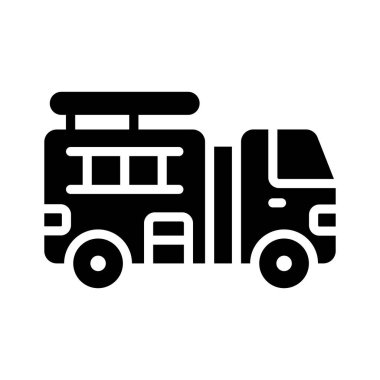 İtfaiyeci kurtarma kamyonunun simgesini düzenlemek kolay