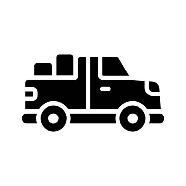 Engebeli kamyonet modelinin modaya uygun simgesi