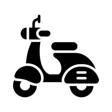 İki tekerlekli scooter sürüşünün bu simgesini tut