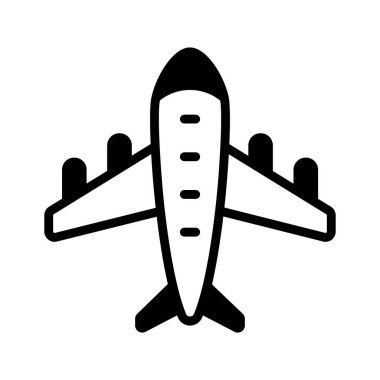 Ticari uçak uçuşunun görsel olarak çekici simgesi