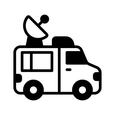 Canlı haber aracının iyi dizayn edilmiş sembolü