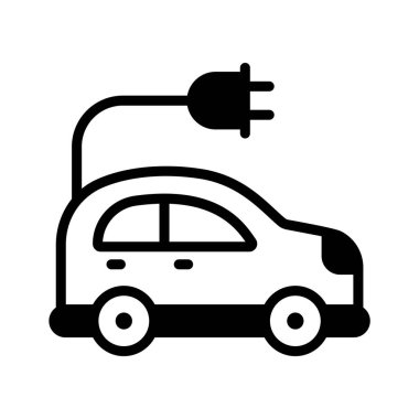 Modern elektrikli arabanın görsel çekiciliği simgesi.