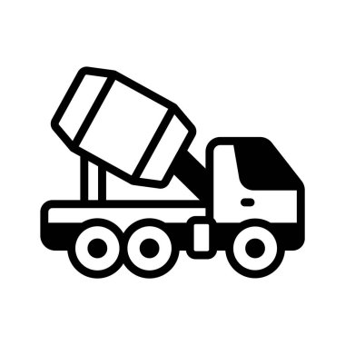 Dönen çimento kamyonunun bu simgesini tut