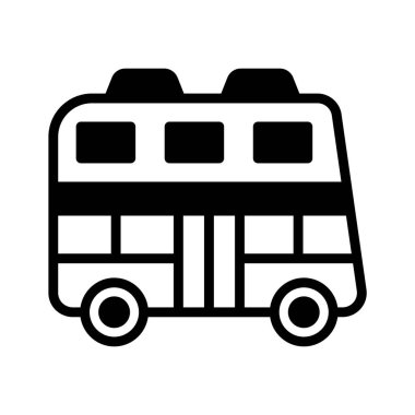 Kamu otobüsünün görsel olarak çekici simgesi