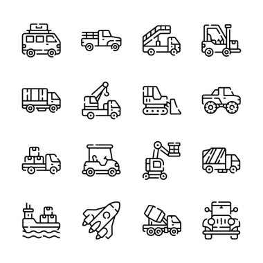 Bu modern ulaşım ana hatları biçim simgelerini alın