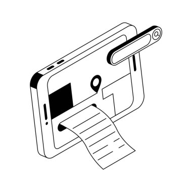 Bulma konumunun izometrik simgesine bir göz atın