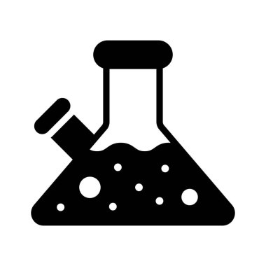 Kimyasal deney şişesinin özel kabartma simgesini indir
