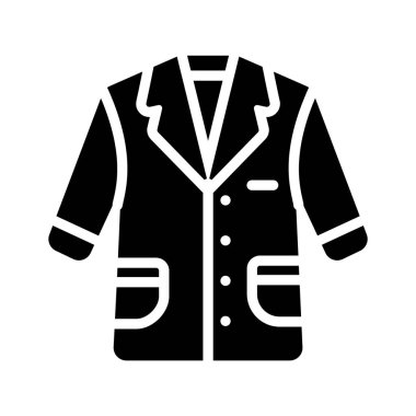 Laboratuvar önlüğünün en iyi tasarım simgesi, prim kullanımına hazır.