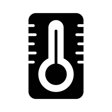 Laboratuvar termometresinin bu modaya uygun simgesini yakalayın.