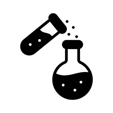 Kimyasal reaksiyon deneyinin bu modaya uygun simgesini alın.