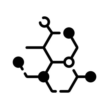 Moleküler bağlanma yapısının kişiselleştirilebilir bir simgesi