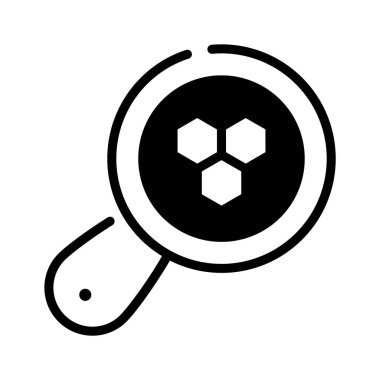 Bileşik araştırma simgesi yaratıcı bir şekilde kabartma biçiminde dizayn edildi