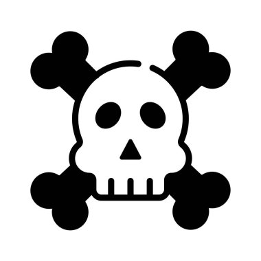 Şu tehlikeli kafatası simgesine bir bakın, kabartma biçiminde tasarlanmış.