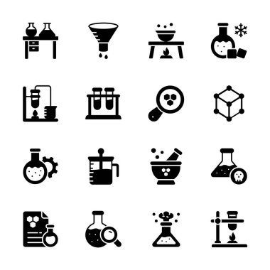 Kimya deneylerinin simge simgelerine bakın.