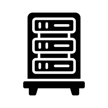 Sunucu rafı kurulumunun kişiselleştirilebilir bir simgesi