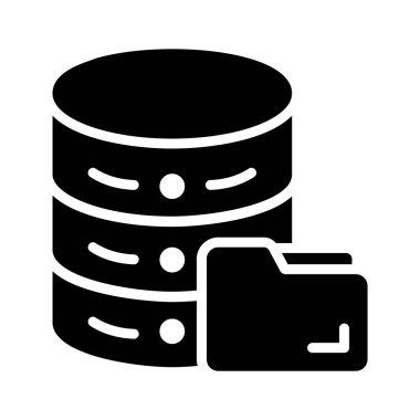 Veritabanı dizin erişimini gösteren parlak bir simge