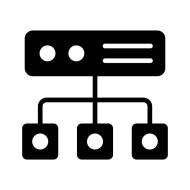 Sunucu ağının bu simgesine bakın