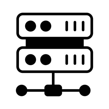 Paylaşılan sunucu bağlantısını gösteren iyi hazırlanmış kabartma simgesi