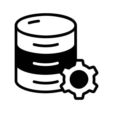 Veritabanı yönetim panelinin modern bir simgesi