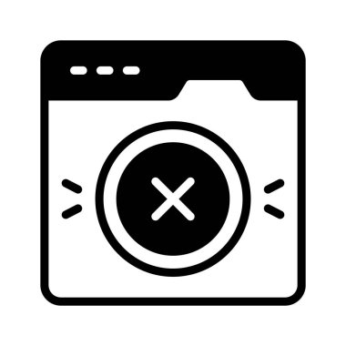 Web hata sayfasının görsel olarak çekici simgesi