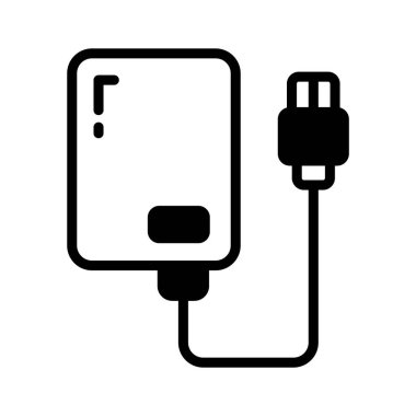 Harici sabit diskin modern bir simgesi