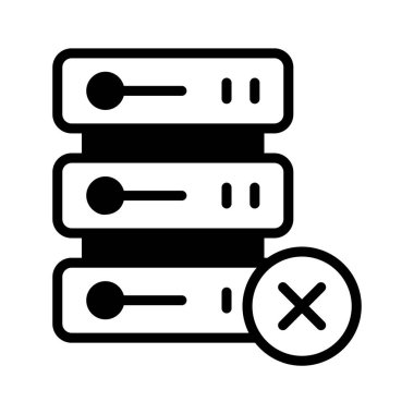 Sunucu sorunu uyarısı gösteren kişiselleştirilebilir bir simge