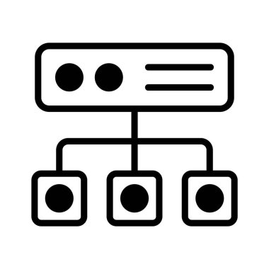 Sunucu ağının bu simgesine bakın