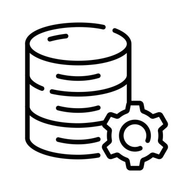 Veritabanı yönetim panelinin modern bir simgesi