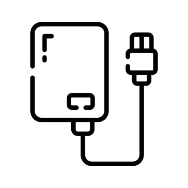 Harici sabit diskin modern bir simgesi