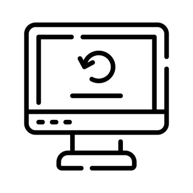 Sistemi yeniden yüklemenin iyi tasarlanmış kabartma simgesi